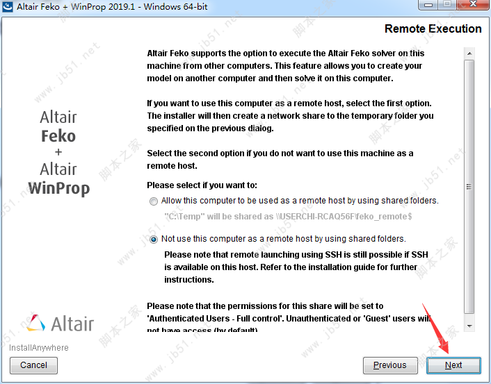 Altair HW FEKO + WinProp 2019安装破解教程