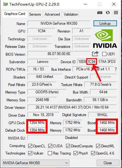 MX350满血版和残血版如何区分？ 