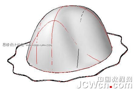AutoCAD 2011教程：用曲面命令制作帽子,PS教程,思缘教程网
