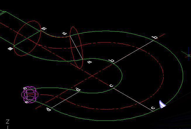 AutoCAD 2007放样制作三维吊钩 武林网 CAD教程