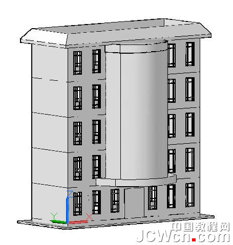 autocad 2011曲面命令创建楼房 武林网 autocad教程