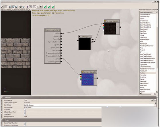 unreal engine 3.0制作砖墙材质 武林网 材质贴图教程05