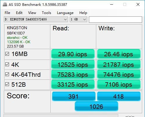 金士顿A400 240GB怎么样 金士顿A400 SSD评测