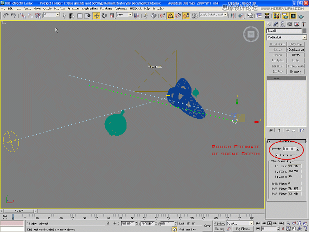 3DMAX结合V-Ray 1.50.SP2创建模糊效果景深,破洛洛