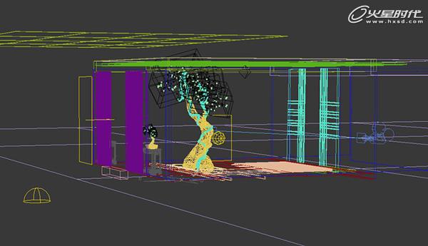 3DSMAX渲染屋内树木 武林网 3DSMAX渲染教程