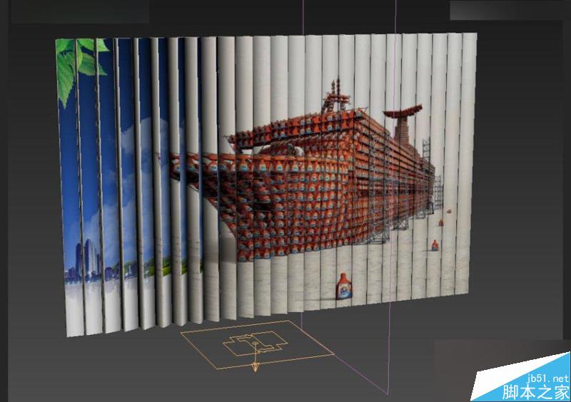 3DMAX制作户外风格翻页广告牌效果,PS教程,思缘教程网
