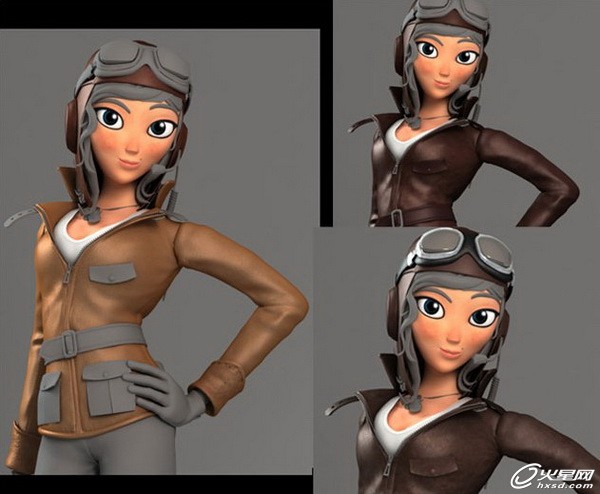 3DSMAX制作卡通女飞行员角色 武林网 3DSMAX角色教程