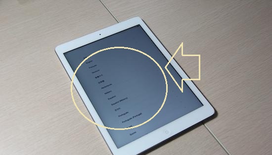 iPad Air激活语言设置