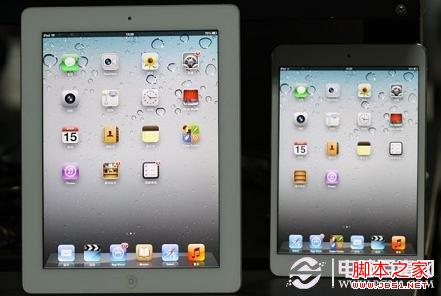 iPad3与iPad mini屏幕界面对比