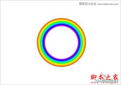 CorelDraw交互式调和工具制作卡通彩虹,武林网
