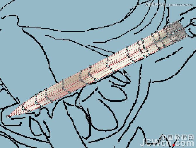 CorelDRAW巧用网格工具绘制恶魔谷插画,