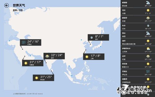 Win8系统技巧之Win8的日历与天气应用