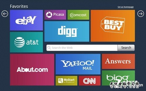操作变简单 仿Win8 Metro Chrome启动