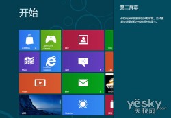 当我们的Windows 8电脑外接有其他的显示设备如显示器或者投影仪的时候，我们可以按下组合快捷键“Win+P”，win8桌面右侧会向左弹出“第二屏幕”的操控界面，大家可以在“仅电脑屏幕”、“复制”、“扩展”和“仅第二屏幕中”灵活快速选择演示的显示模式，方便快捷。