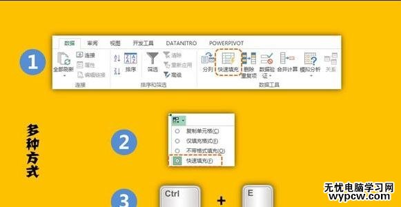 excel2013快速填充的使用教程