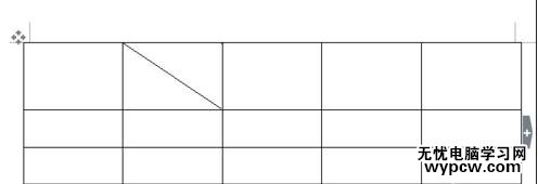 WPS文字的表格添加斜线的步骤