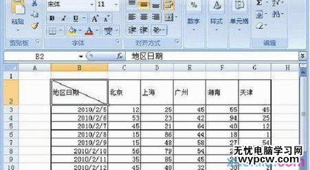 Excel斜线表头怎么做9