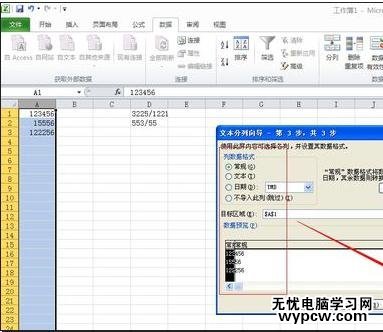 excel2010数据分列的教程