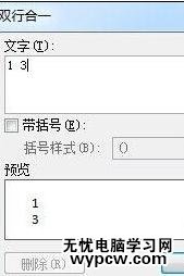 word2010中设置双行合一的两种方法