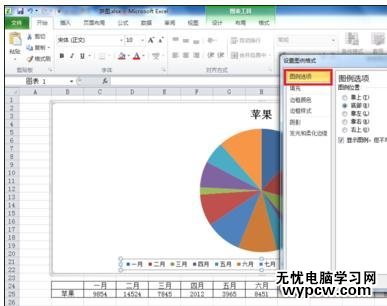 excel2010设置图例格式的教程