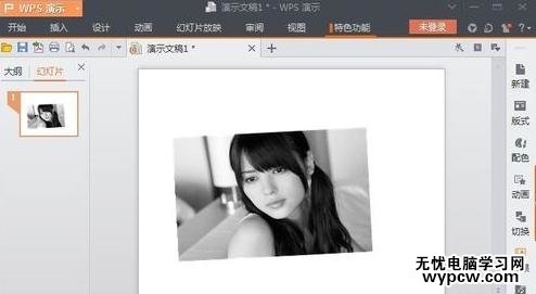 怎么在wps演示中处理图片
