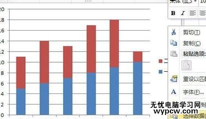 excel2010数据叠加到一条柱子上的方法