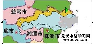 WPS演示中使用自定义动画绘制城市轮廓图