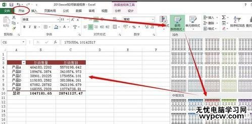 excel2013 制作透视表的教程