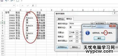 excel2013替换功能的使用方法