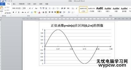 word2010制作函数图像的步骤