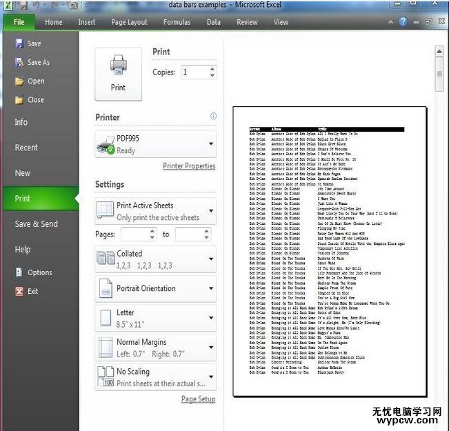 excel2010添加水印设置的教程