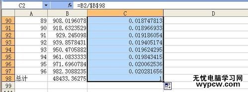 excel2010计算百分比的教程