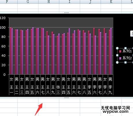 excel中制作成绩图表的步骤