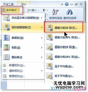 excel2010数据筛选出最大的数据方法