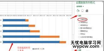 excel2013制作甘特图的教程