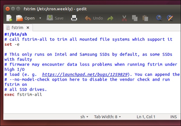 Ubuntu 14.04中的TRIM