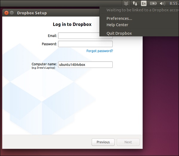 Ubuntu使用Dropbox