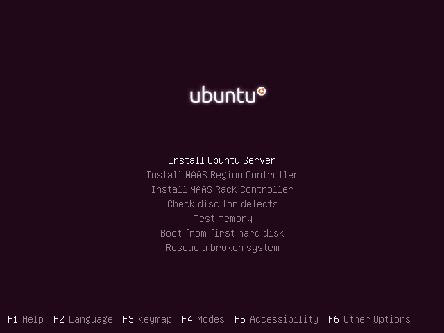 Install Ubuntu 16.04 Server