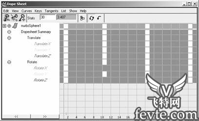 Maya 7.0 动画的基础知识-编辑关键帧 武林网 MAYA角色动画教程