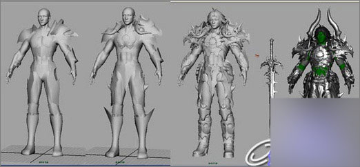 Maya制作网游《九界》里的战士角色教程 武林网 MAYA角色动画教程