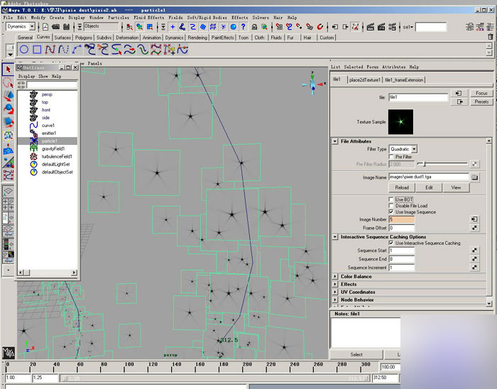 maya2008制作奇幻星璨特效教程 武林网 MAYA角色动画教程