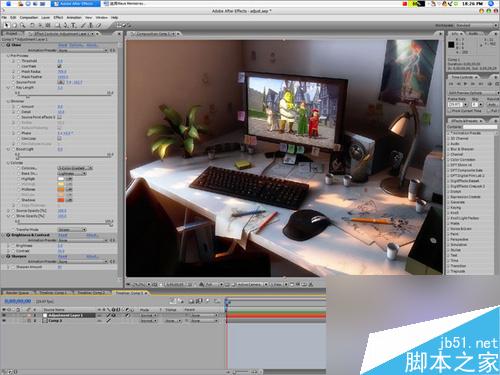 Maya Mentalray渲染逼真办公桌教程 武林网 MAYA材质灯光