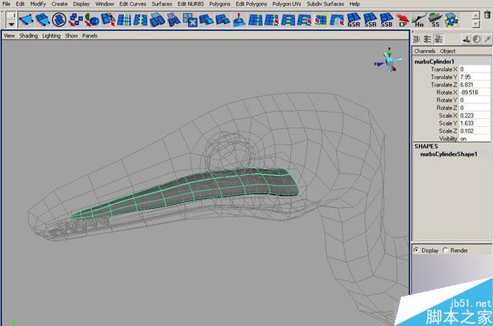 MAYA 7.0恐龙建模教程 武林网 MAYA建模教程