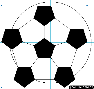 FreeHand使用技巧之绘制足球