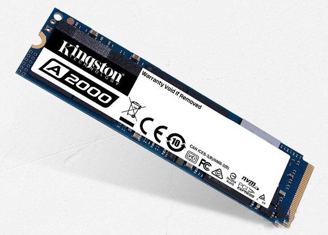 金士顿 A2000 250GB NVMe M.2固态硬盘