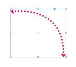INdesign怎么绘制虚线描边连接双箭头的效果?