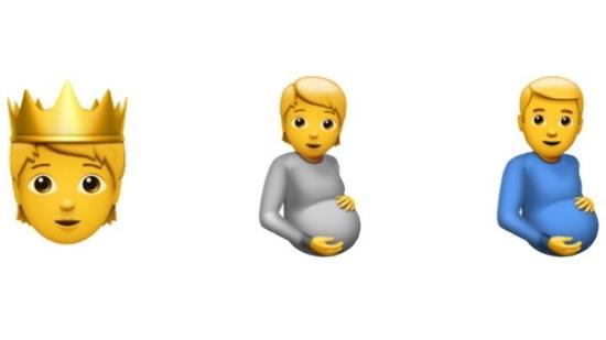 苹果iOS新增怀孕的男人表情符号 苹果尚未回复