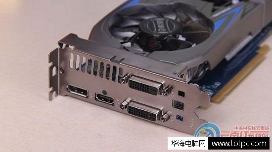 影驰GTX750Ti大将接口部分