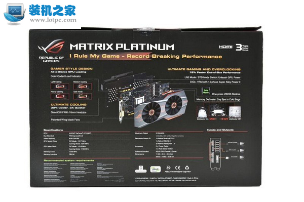 华硕ROG Matrix GTX980Ti拆箱+3DMARK跑分