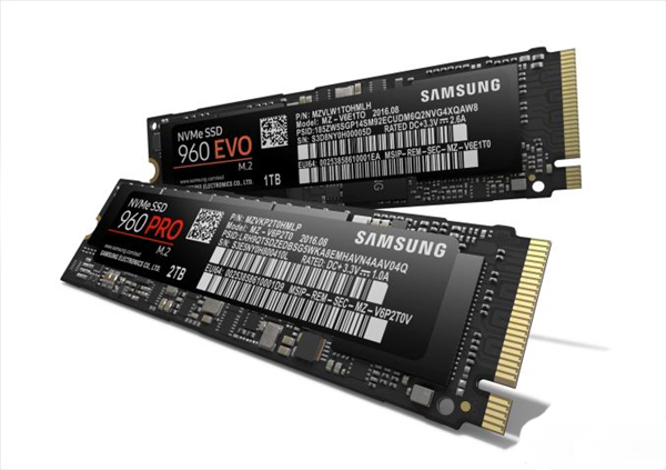 三星最新发布960 PRO/EVO M.2固态硬盘：2.1GB/s全球最快写入